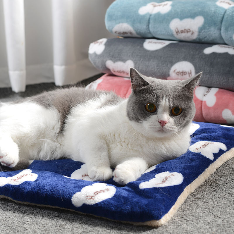 秋冬款狗窝卡通猫窝睡觉用棉被子宠物窝垫狗狗垫子冬季猫咪厚垫子