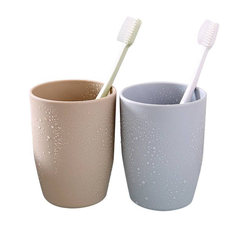 New material Nordic color plastic cup round mouth brushing cup Mouthwash cup wash cup Drink cup plastic water cup 1 yuan store Item Picture
