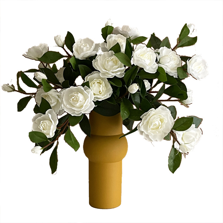 Single Artificial Flower Gardenia Dining Room Living Room Bedroom Home Decoration Bouquet Fake Flower Shooting Props Photography Props Item Picture
