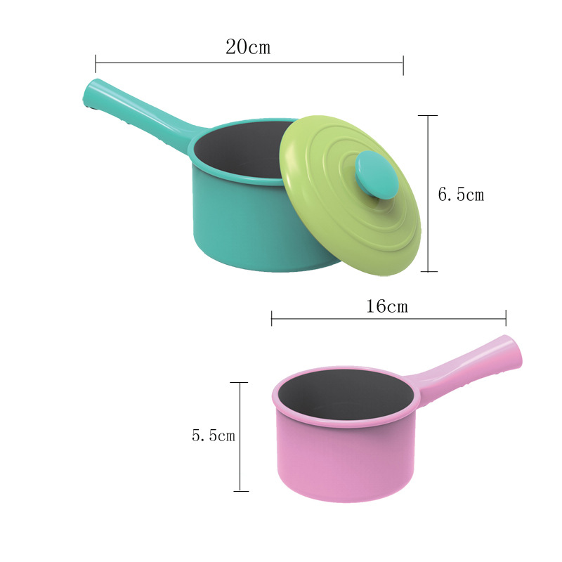厨房玩具过家家切切乐锅具电磁炉厨具套装做饭煮饭彩色餐具套装详情8