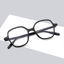 新款韩版防蓝光眼镜男女时尚大框平光镜复古米订眼镜学生文艺镜框