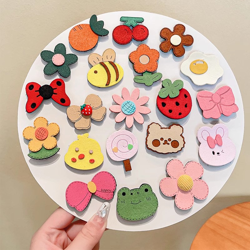 婴儿胎毛魔术贴发夹宝宝不伤发碎发卡儿童刘海贴女童侧边夹子头饰 details Picture