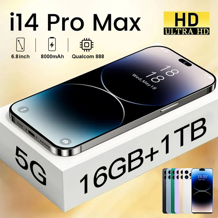 The new I14PM cross-border mobile phone 6.8 inch 1+16 Android smartphone foreign trade integrated machine source manufacturer full figure