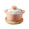 Kawashima House cute style clay pot, soup and stew pot, household open flame gas stove, clay pot, high-temperature resistant ceramic pot, milk pot Item Picture