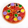 木质玩具/水果切切/蔬菜切切/过家家玩具/儿童切披萨/仿真形状/益智玩具产品图