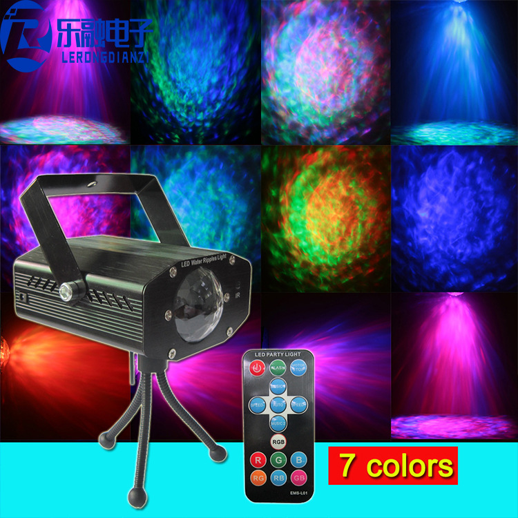 水纹投影灯星空灯小夜灯氛围灯礼物包房灯迷你满天星动态LED海洋