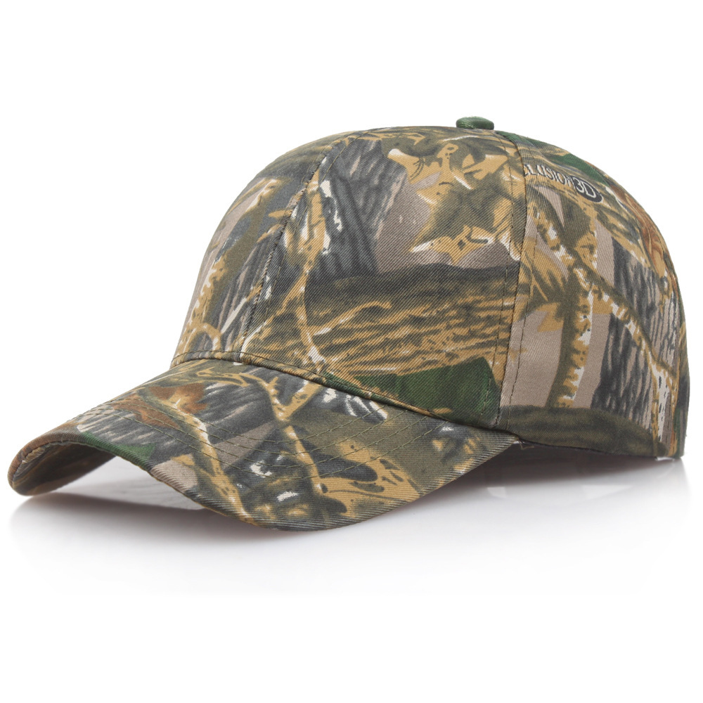 Wholesale summer outdoor sun protection quick-drying caps, jungle leaf camouflage anti-terrorism sniper caps, men's and women's camouflage baseball caps details Picture