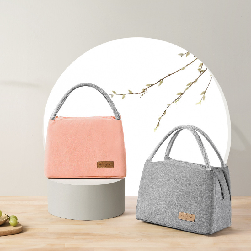 Zhenwei's new Oxford cloth lunch bags, outdoor picnic bags, hand-held meal bags, bento bags, large insulated bags and ice packs Specification image