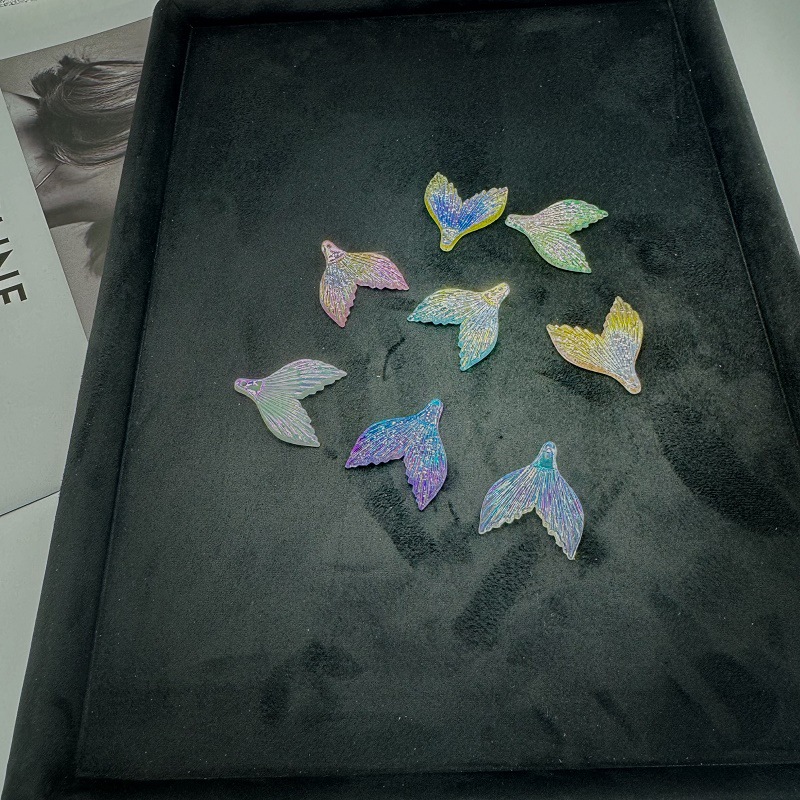 亚克力人鱼姬发夹配件鱼尾配饰diy饰品配件 材料网红幻彩爆款新款详情2