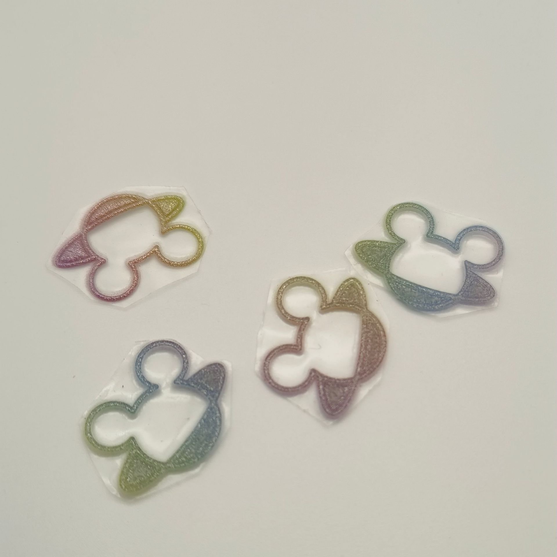 Galo High Frequency Clothing Bags Logo Ironing Label Stereoscopic Tpu Voltage Thermal Transfer Hot Stamping Rainbow Mouse Head details Picture