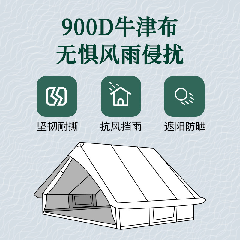 Wholesale of light luxury cabin hotel tents, outdoor camping scenic spots, tourist homestays, camping thickened waterproof and sun-proof tents details Picture