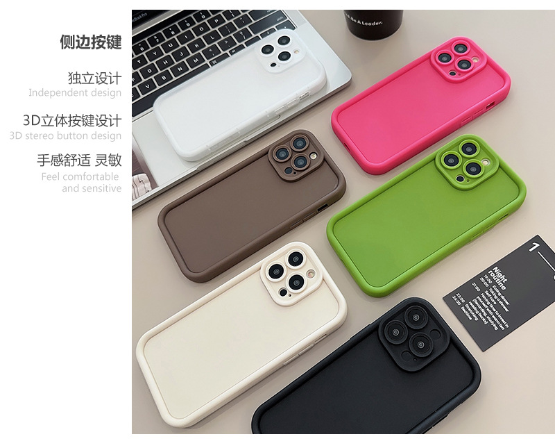 阶梯摄像头苹果17手机壳iphone15硅胶11适用16promax全包12纯色13详情3