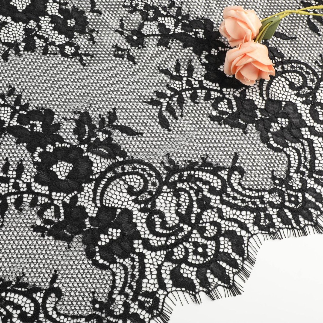 Lace eyelash fabric