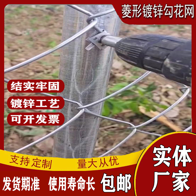 Hot-dip galvanized steel wire aquaculture hook mesh fence net, enclosure guardrail isolation net, low-carbon steel wire fish pond enclosure fence Application Scenario