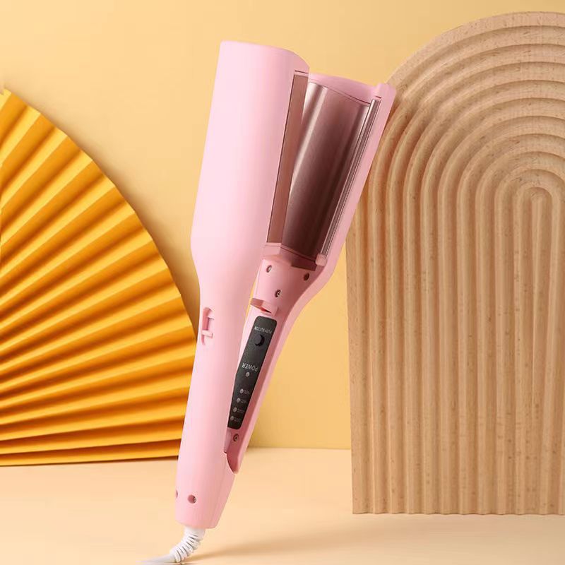 French deep V egg roll bar, egg roll water ripple, big wave, big roll magic tool, 32MM curling iron, wool roll, splint for women Application Scenario
