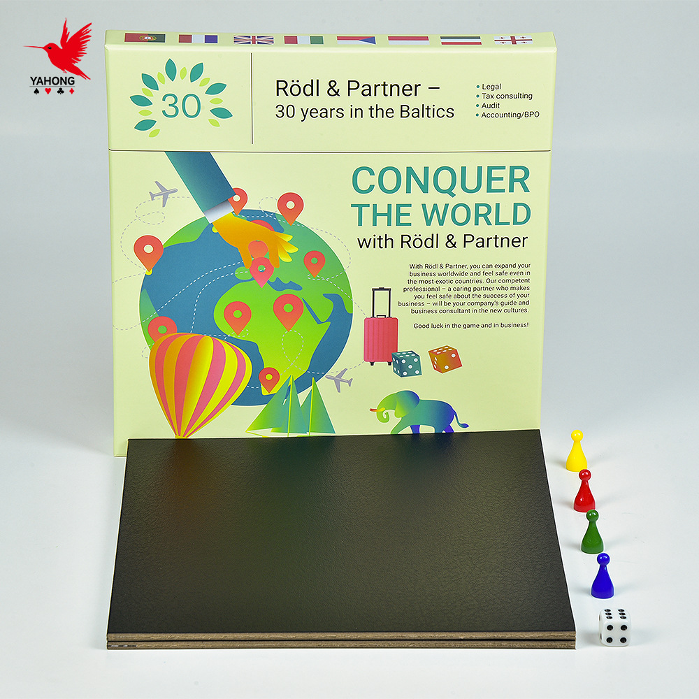 Custom Table Games Fun Desktop Interactive Paper Toy Set Foldable With Board Thickened Board Games details Picture