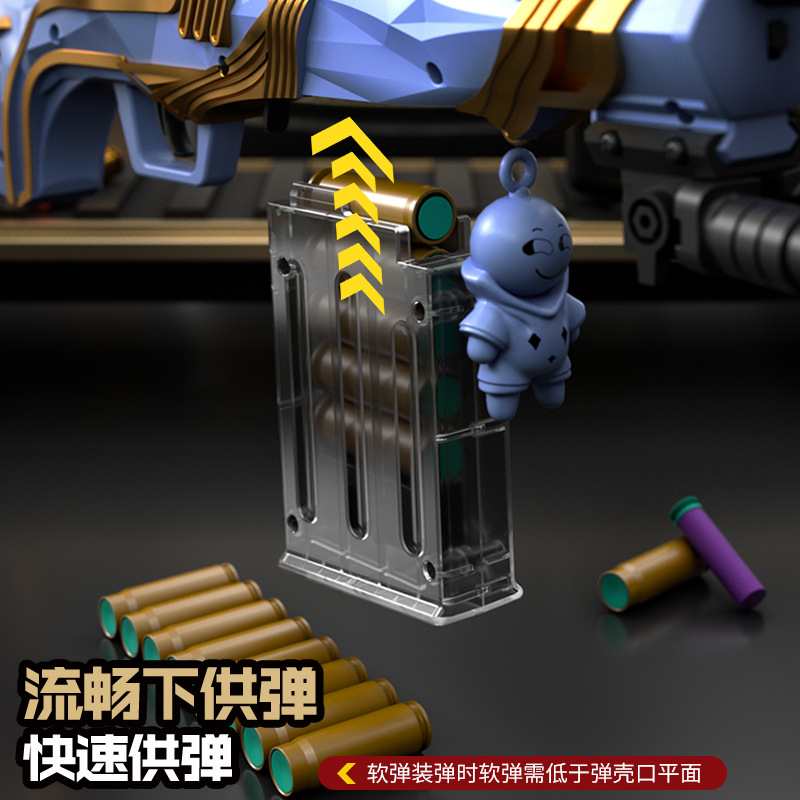 Toy gun, Handi AWM sniper rifle 98K manual rear-pull bolt M24 Children's DYI projectile soft gun Application Scenario