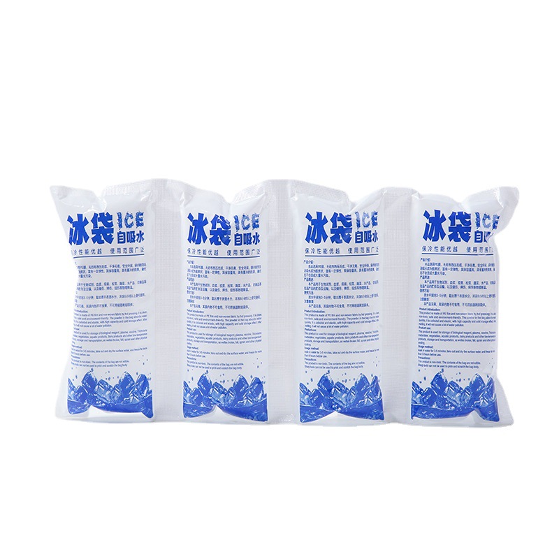 Self-priming cold compress ice packs for fruit preservation, non-woven fabric, disposable ice packs with 4 compartments, reusable refrigeration gel Item Picture