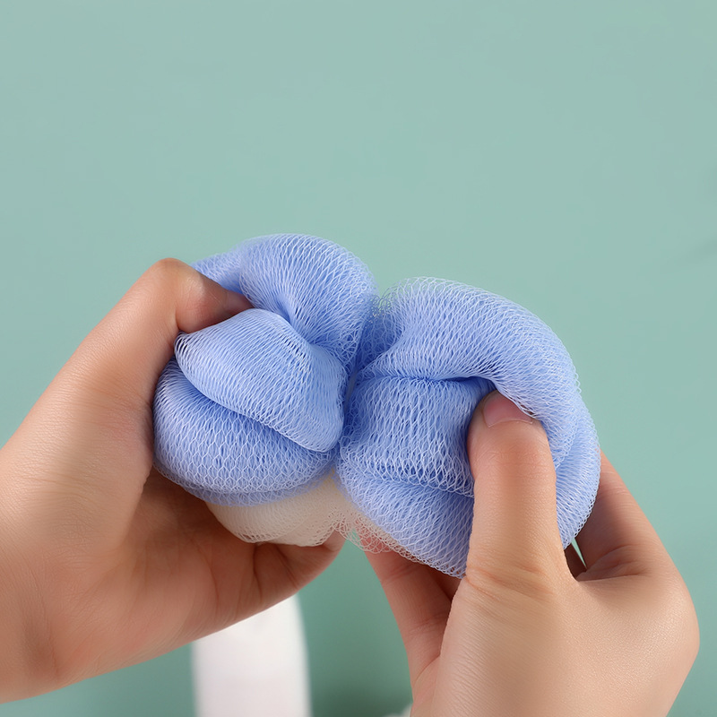 High Appearance Level Pumpkin Bath Ball Bath Flower Lovely Bath Ball High-Grade Back Rub Bath Artifact Bath Supplies Wholesale Specification drawing