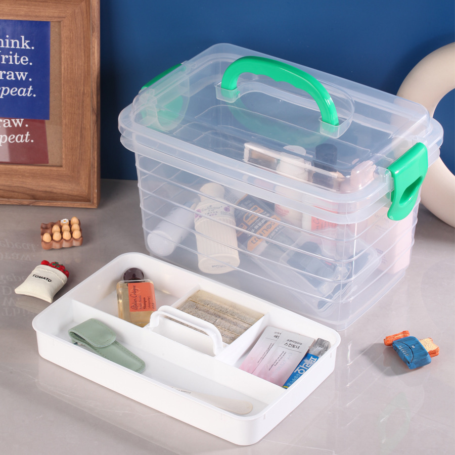 Factory direct sales of large household medicine boxes, family medicine boxes, multi-layer medicine classification and storage boxes