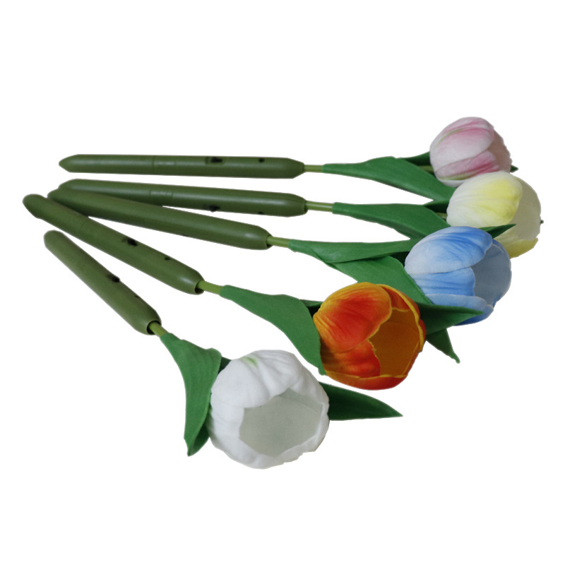 Led Tulip Nightlight Simulation Flower Bouquet Fresh Decoration Ins Girl Room Dormitory Bed Decoration Atmosphere Lamp Item Picture