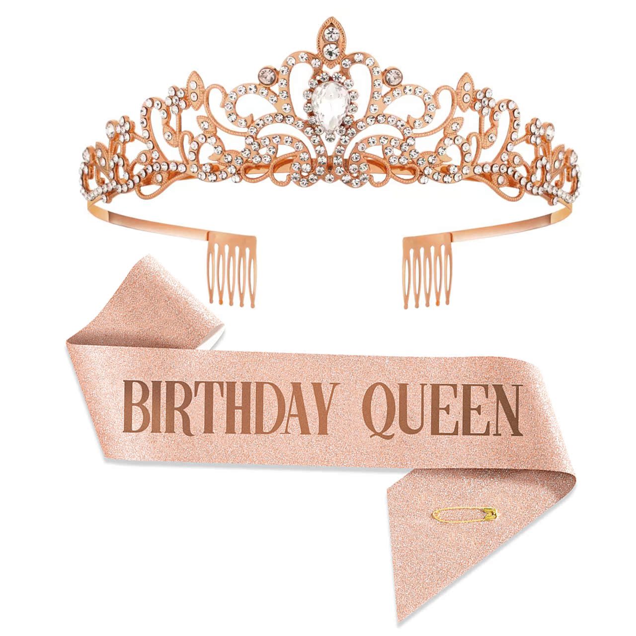 新款生日聚会/女皇丝带套装/头饰现货产品图