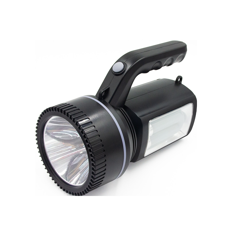 Cross-border solar portable flashlight, outdoor convenient lighting, side lamp, waterproof rechargeable lithium battery, strong light LED portable battery Item Picture