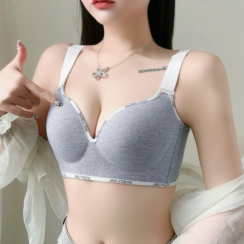 Large-sized lingerie for women weighing 200 pounds, a chubby girl with a big chest makes her look smaller. It gathers the breasts to prevent sagging and expands outward-sized adjustable bra cover Specification image