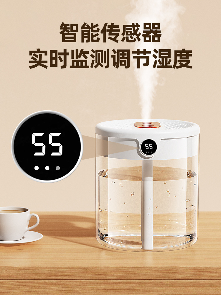 Household small humidifier, office desktop, large capacity, mini bedroom, air spray, silent, 2L large capacity Application Scenario