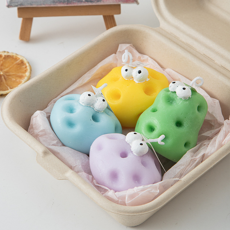 芝士兄弟香薰蜡烛伴手礼芝士蜡烛ins创意家居摆饰套装跨境蜡烛详情图2