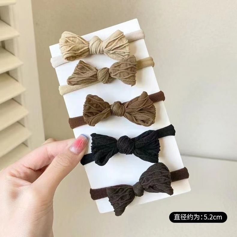 Wholesale of new Korean-style bow hair ties, hair bands, hair tie covers, leather bands, simple and high-elasticity hair ties for women, and hair accessories pic 40