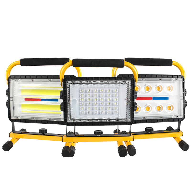 Cross-Border Solar Floodlights, Portable Lights, Usb Charging, Construction Site Searchlights, Outdoor Maintenance Lights, Vehicle Warning Lights