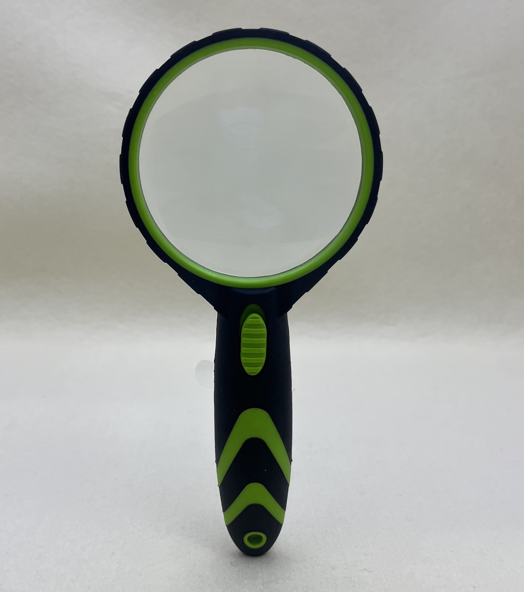 New handheld 10x magnifying glass with LED light rubber handle for elderly reading gift magnifying glass details Picture