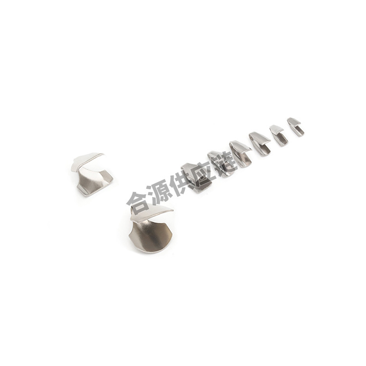 Heyuan Supply Chain stainless steel flat chuck, flat chuck, edge-wrapped snake head accessory buckle, DIY jewelry accessory Specification image