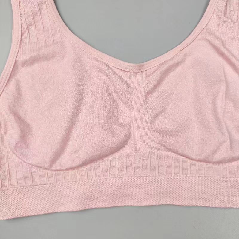 Mom Underwear Senior Vest Bra Without Underwire One-Piece High Elastic Women's Sports Vest Bra details Picture