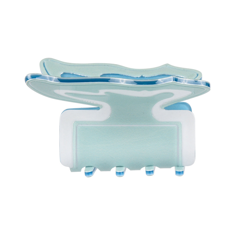 New butterfly PVC gripper, high-quality and cute butterfly hair clip, girl shark clip, fashionable hair accessory factory direct sales Item Picture