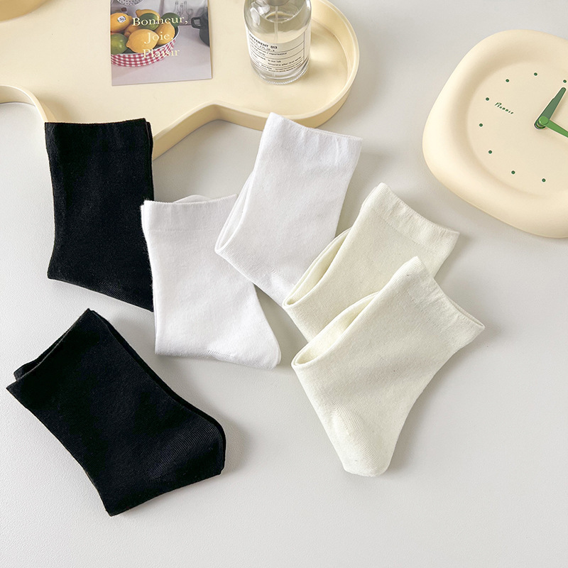 Women's spring and autumn postpartum socks, summer thin student socks, pile socks, long socks, elastic bestsellers, Internet celebrities, boneless socks Item Picture