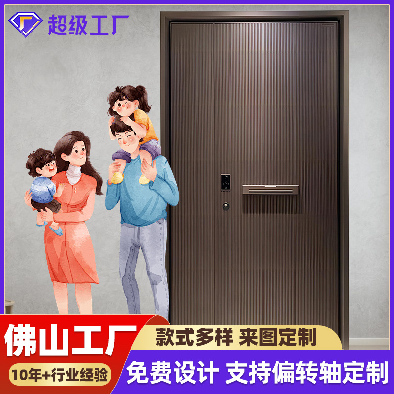 精雕铸铝门入户门全铝轻奢别墅大门隔音进户门