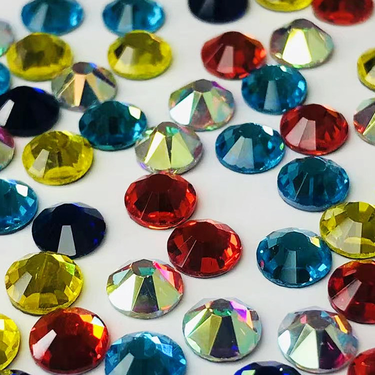 Manufacturers Wholesale New Washless Imitation Diamond Imitation Diamond Flat Bottom Hot Drilling White Ab Color Hot Drilling Under The Diamond Diamond Jack Drill Application Scenario