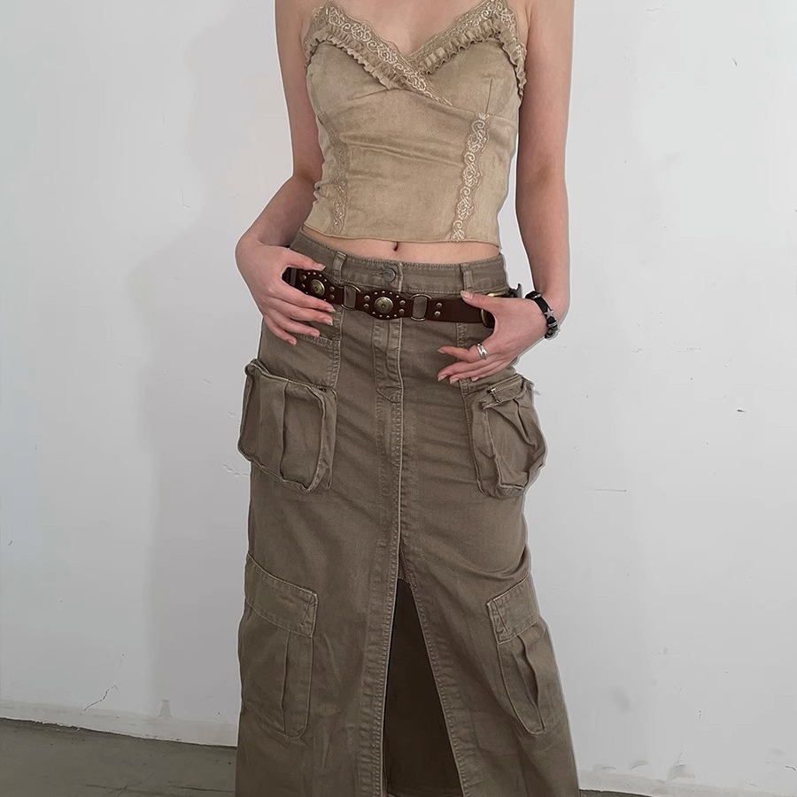 Western Cowboy Belt Women 2024 New American Retro Brown Riveted Belt All-Match Jeans With Ins Style details Picture