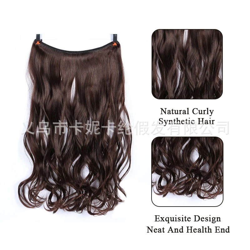 newlook wholesale synthetic fiber wigs for women, mid-length, small curls, solid color, two-tone, wavy fishline hair extensions Application Scenario