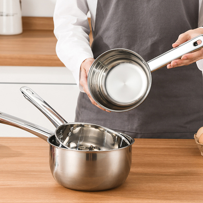 Thickened Stainless Steel Ladle Ladle Long Handle Kitchen Ladle Household Flat-Bottomed Spoon 水舀子 Commercial Ladle Wholesale