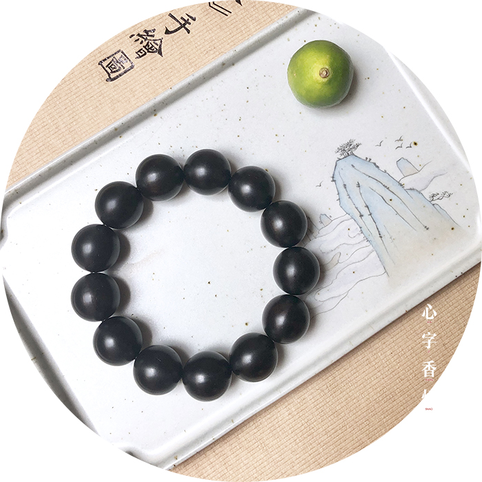 Ebony bracelet, African purple sandalwood 2.0 Buddhist prayer beads bracelet for men and women, couple engraving prayer beads, hand-engraved