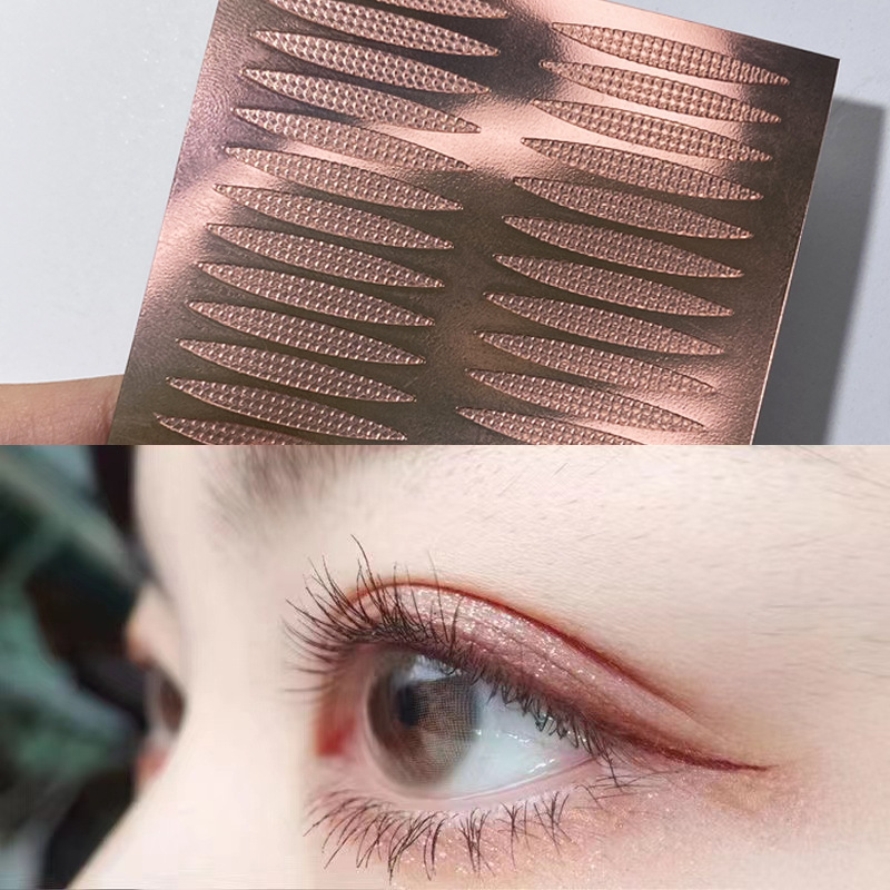 Factory direct double eyelid adhesive rose gold non-cutting invisible adhesive transparent tape protective film glue-free single side full figure
