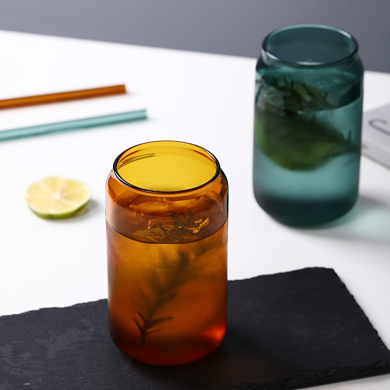 创意玻璃可乐/网红ins高/吸管玻璃咖啡细节图