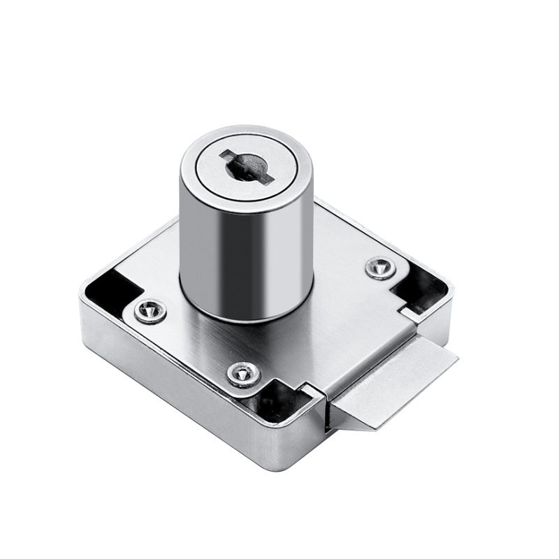 Factory Price Direct Small Doctor Thick Oblique Tongue Automatic Drawer Lock Self Closed Furniture Cabinet Door Lock Oblique Lock Item Picture