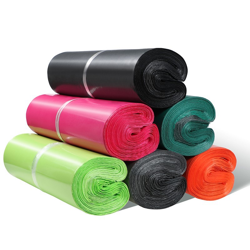 快递袋白色彩白底实物图