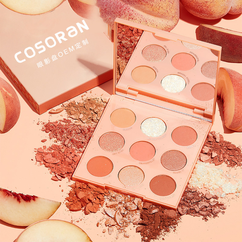 Domestic Cosmetics Custom Odm Marble Matte Pearlescent Easy Color Does Not Fly Powder Eyeshadow Plate Oem Oem Oem details Picture