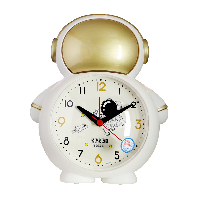 Astronaut creative children's alarm clock cartoon student astronaut alarm clock with timer function, cute kids scan seconds Application Scenario