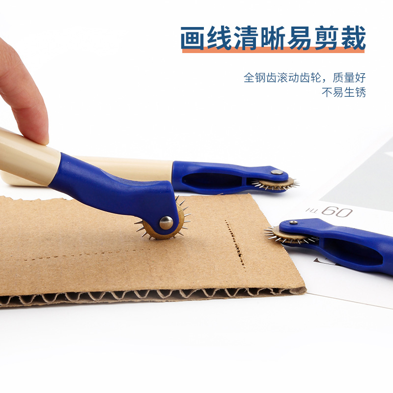 Marking Wheel Marking Wheel Plastic Handle Marking Wheel Spacing Wheel Leather Clothing Sharp-Toothed Roller Marking Wheel Wholesale Specification drawing